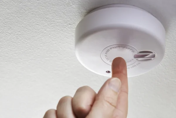 Interconnected smoke alarm installed in a New Zealand home