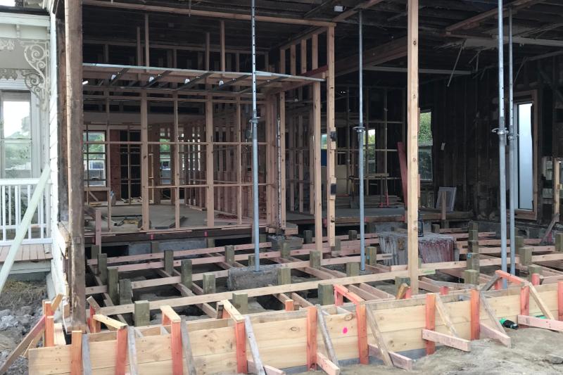 Gareth Davis Builders repiling a house in Christchurch
