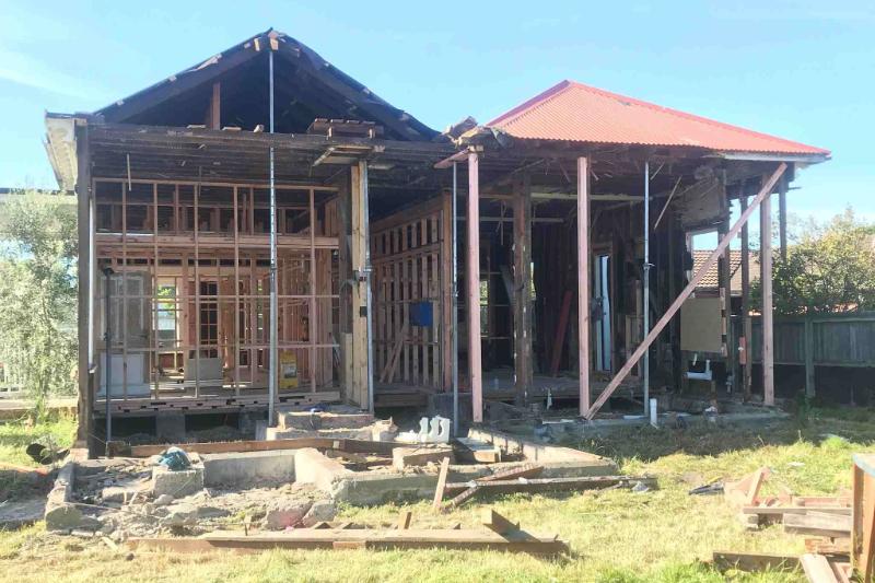 Before photos of a home renovation in Christchurch