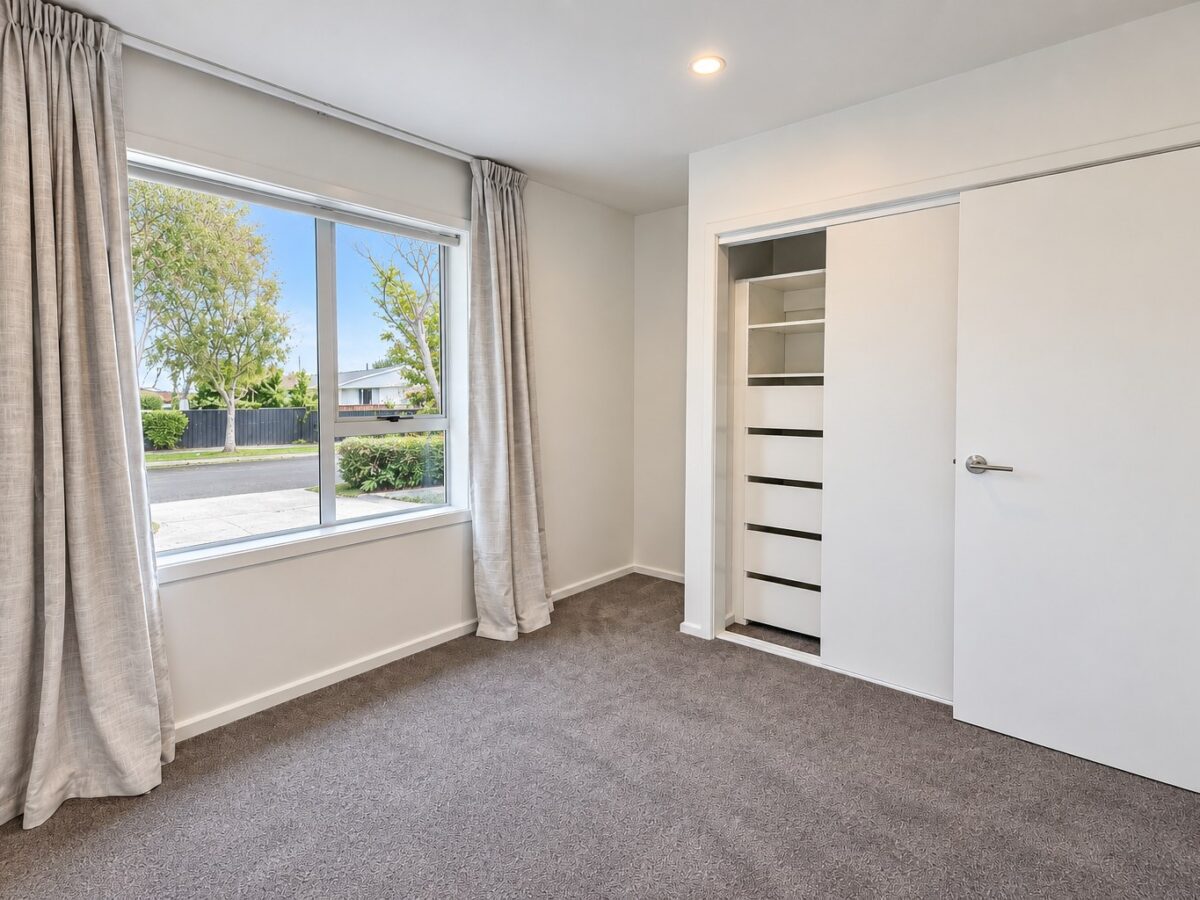 renovated bedroom in rangiora
