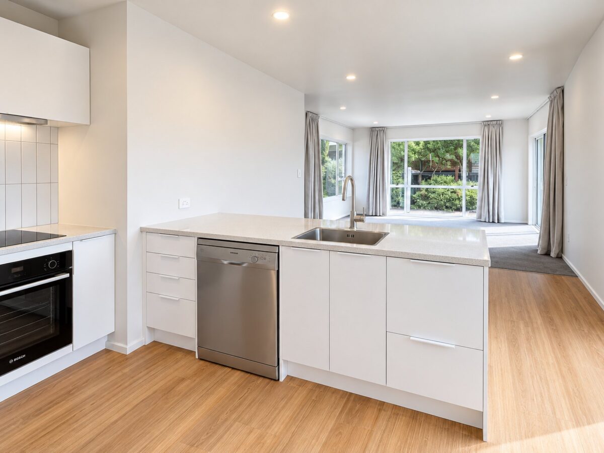 kitchen dining room renovation after photo in rangiora