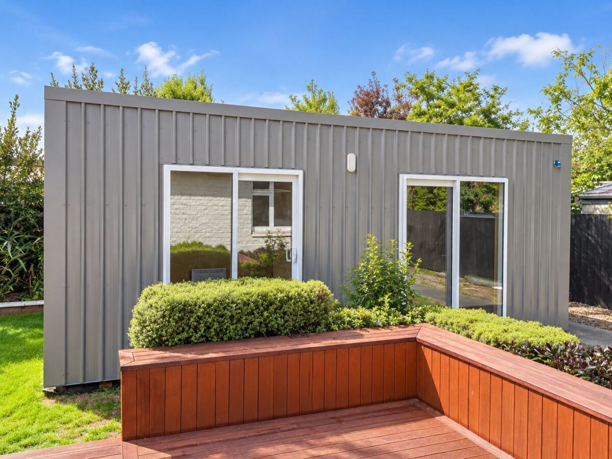 two bedroom sleepout cabin in rangiora